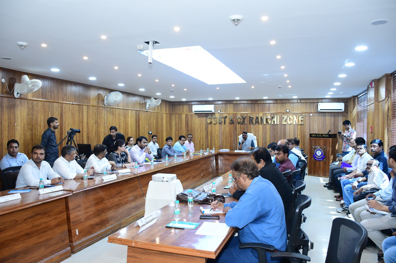 Taxpayer Outreach Programme Seminar 2025 at CGST Appeals Patna with officials addressing participants